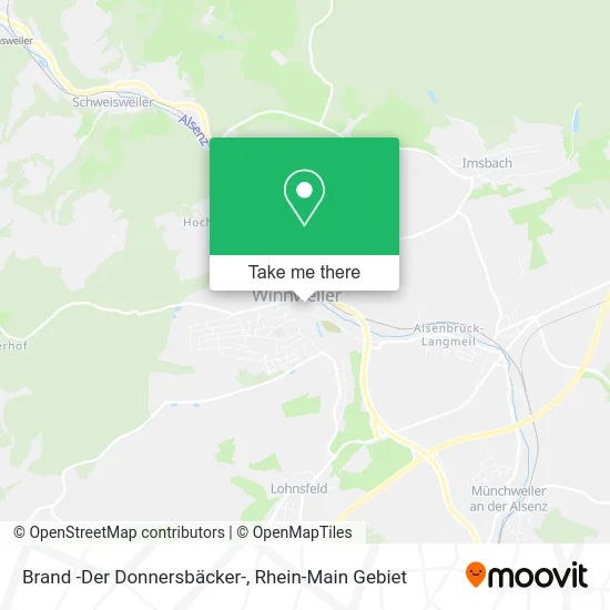 Карта Brand -Der Donnersbäcker-