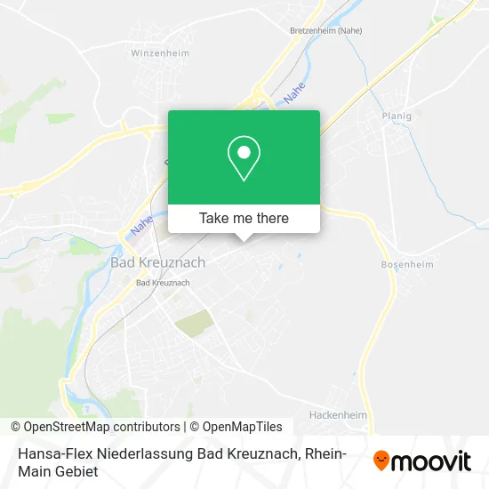 Карта Hansa-Flex Niederlassung Bad Kreuznach