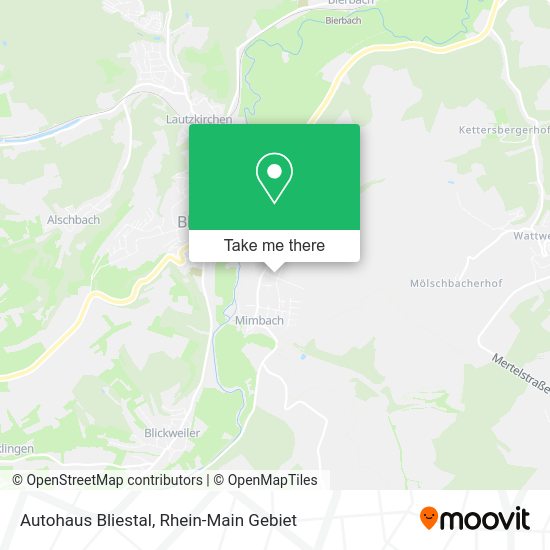 Карта Autohaus Bliestal