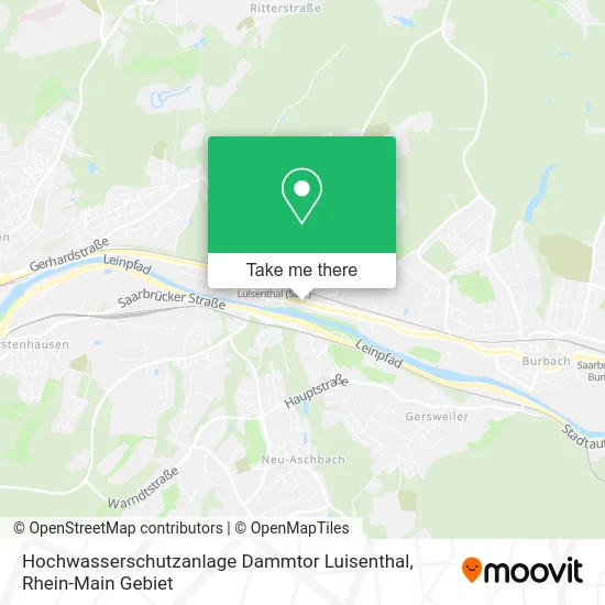 Карта Hochwasserschutzanlage Dammtor Luisenthal