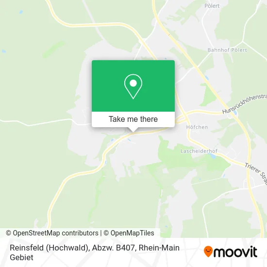 Карта Reinsfeld (Hochwald), Abzw. B407