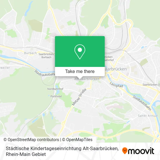 Карта Städtische Kindertageseinrichtung Alt-Saarbrücken