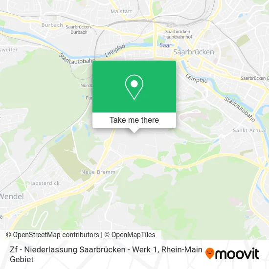 Карта Zf - Niederlassung Saarbrücken - Werk 1