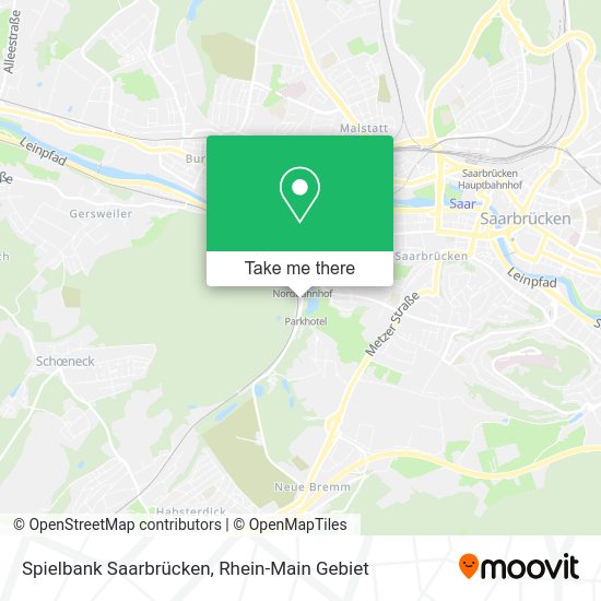Карта Spielbank Saarbrücken