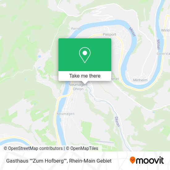 Карта Gasthaus ""Zum Hofberg""