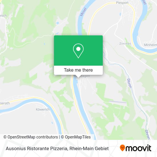 Карта Ausonius Ristorante Pizzeria