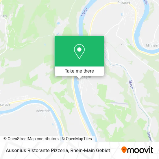 Карта Ausonius Ristorante Pizzeria