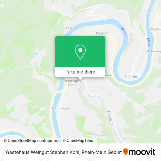 Карта Gästehaus Weingut Stephan Kohl