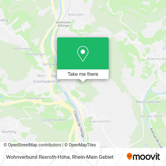 Карта Wohnverbund Rexroth-Höhe