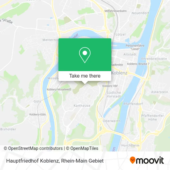 Карта Hauptfriedhof Koblenz
