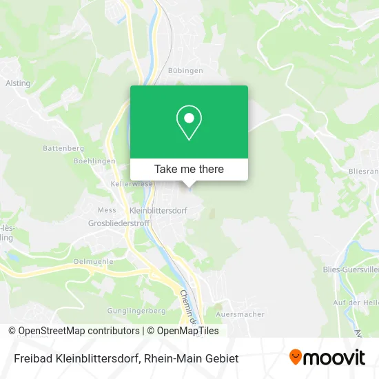 Карта Freibad Kleinblittersdorf
