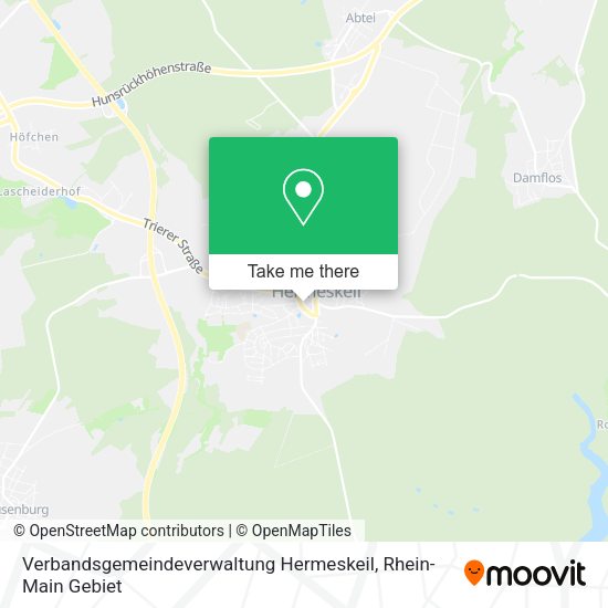 Карта Verbandsgemeindeverwaltung Hermeskeil