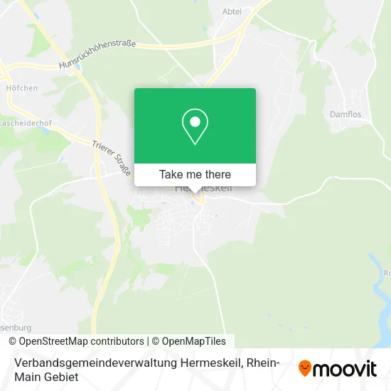 Карта Verbandsgemeindeverwaltung Hermeskeil