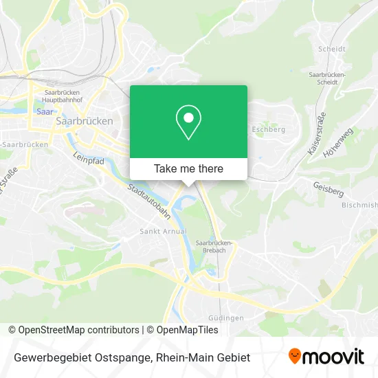 Карта Gewerbegebiet Ostspange