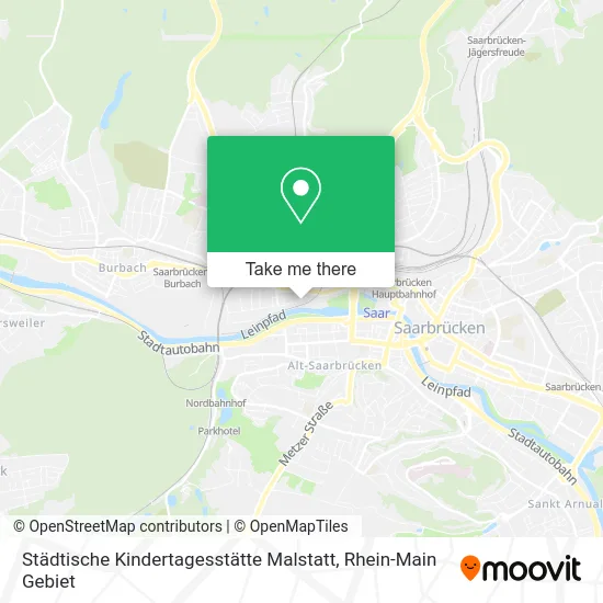 Карта Städtische Kindertagesstätte Malstatt