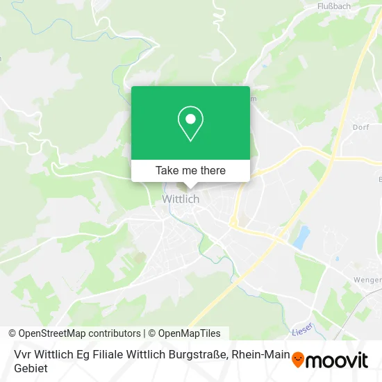 Карта Vvr Wittlich Eg Filiale Wittlich Burgstraße