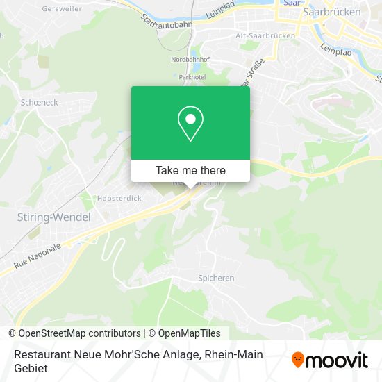 Карта Restaurant Neue Mohr'Sche Anlage