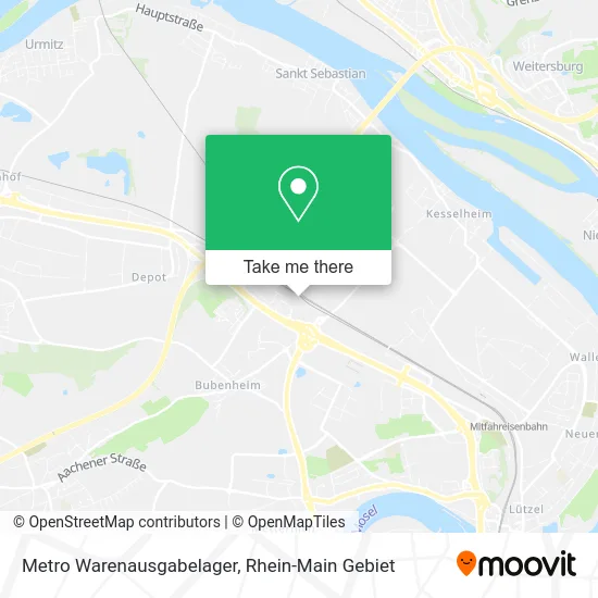 Карта Metro Warenausgabelager