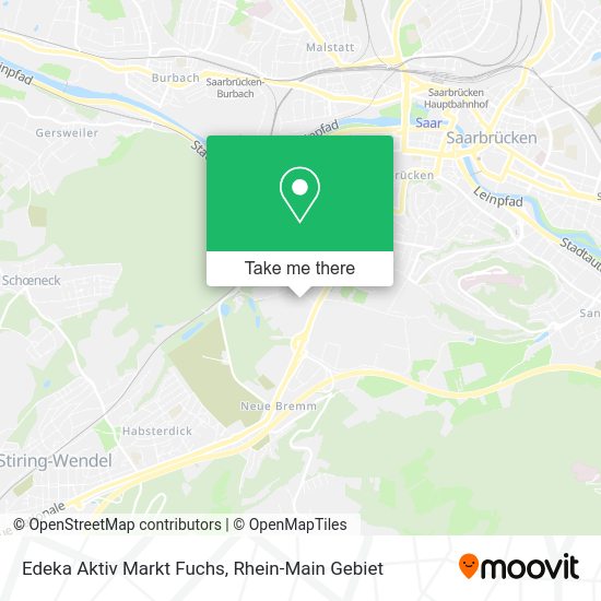 Карта Edeka Aktiv Markt Fuchs