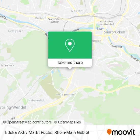Карта Edeka Aktiv Markt Fuchs