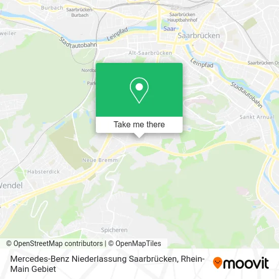 Карта Mercedes-Benz Niederlassung Saarbrücken