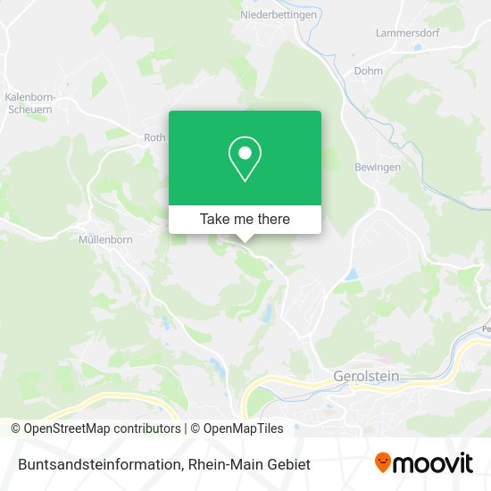 Карта Buntsandsteinformation