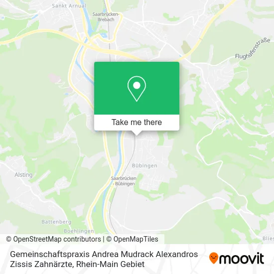 Карта Gemeinschaftspraxis Andrea Mudrack Alexandros Zissis Zahnärzte