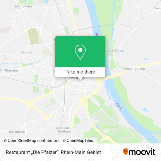 Карта Restaurant „Die Pfälzer“