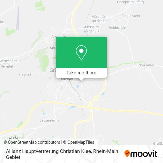 Карта Allianz Hauptvertretung Christian Klee