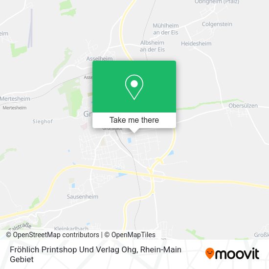 Карта Fröhlich Printshop Und Verlag Ohg