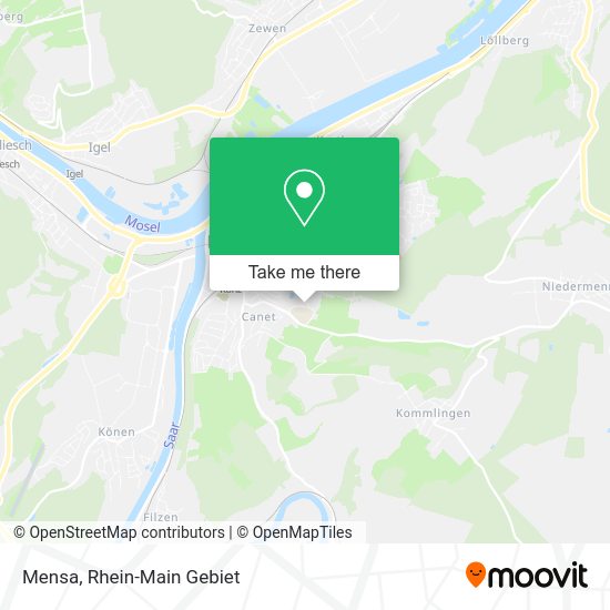 Карта Mensa