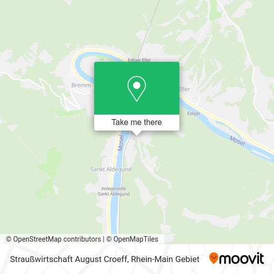 Карта Straußwirtschaft August Croeff