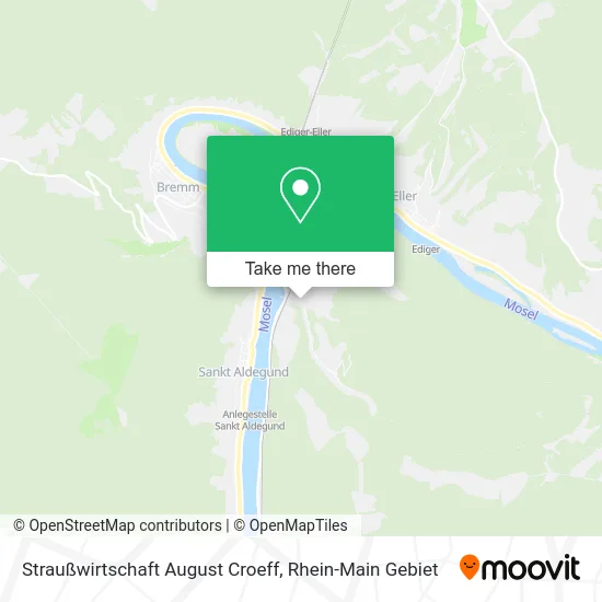 Карта Straußwirtschaft August Croeff