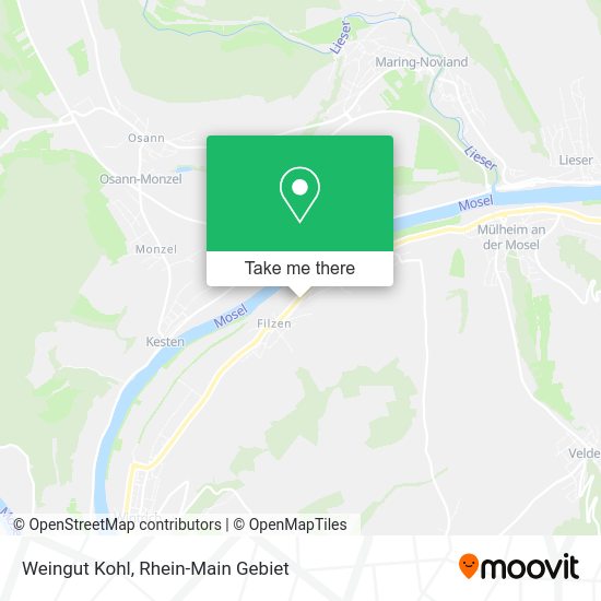 Карта Weingut Kohl