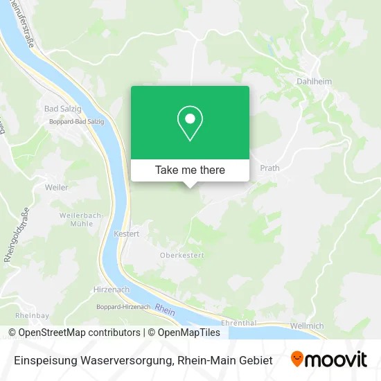 Карта Einspeisung Waserversorgung