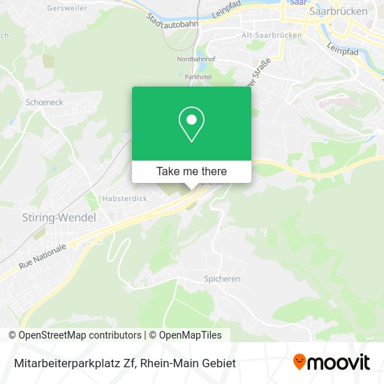 Карта Mitarbeiterparkplatz Zf