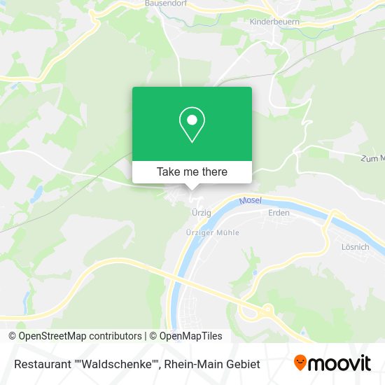 Карта Restaurant ""Waldschenke""