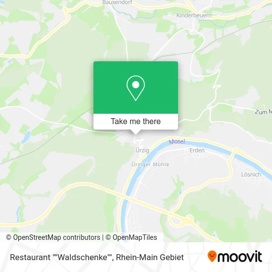 Карта Restaurant ""Waldschenke""