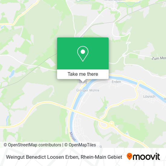 Карта Weingut Benedict Loosen Erben