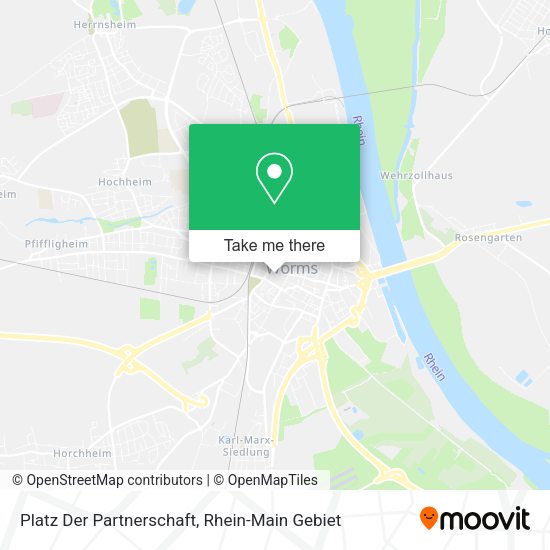 Карта Platz Der Partnerschaft