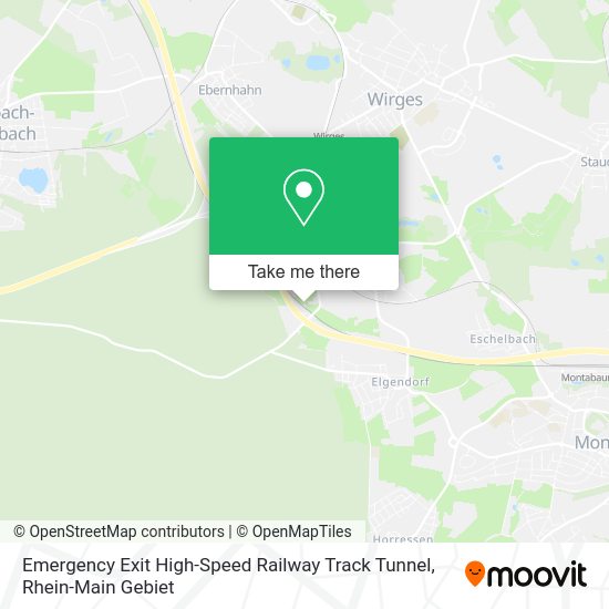 Карта Emergency Exit High-Speed Railway Track Tunnel