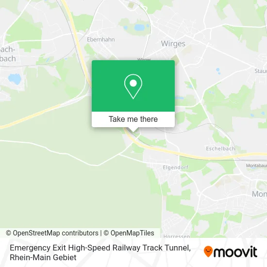 Карта Emergency Exit High-Speed Railway Track Tunnel
