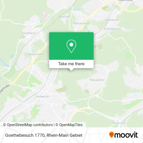 Карта Goethebesuch 1770