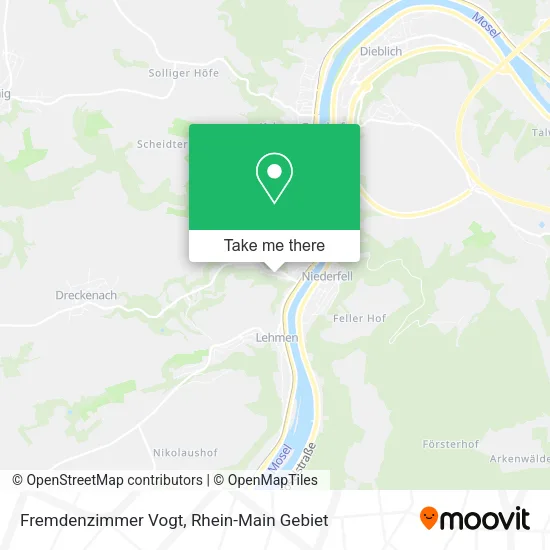 Карта Fremdenzimmer Vogt