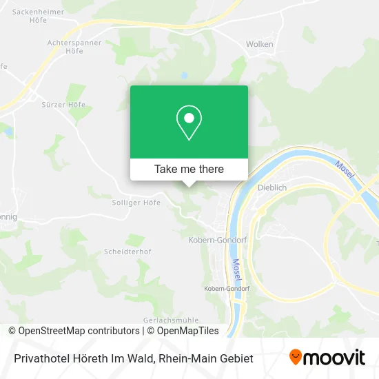 Карта Privathotel Höreth Im Wald