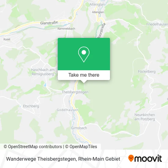 Карта Wanderwege Theisbergstegen