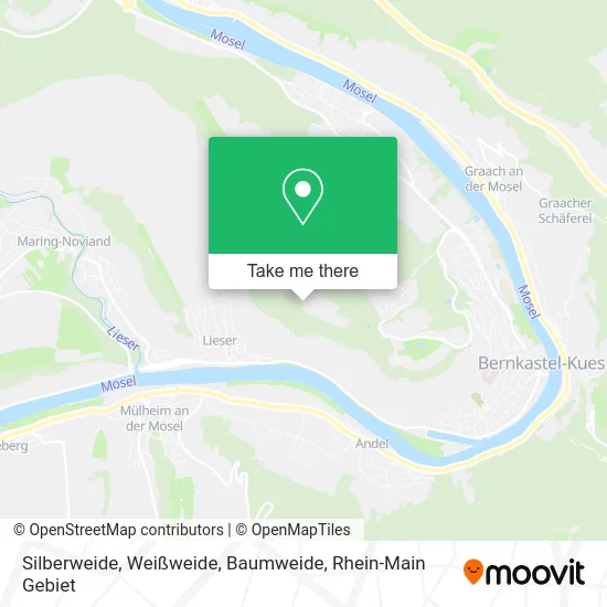 Карта Silberweide, Weißweide, Baumweide