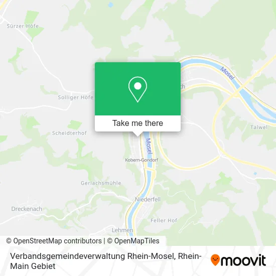 Карта Verbandsgemeindeverwaltung Rhein-Mosel