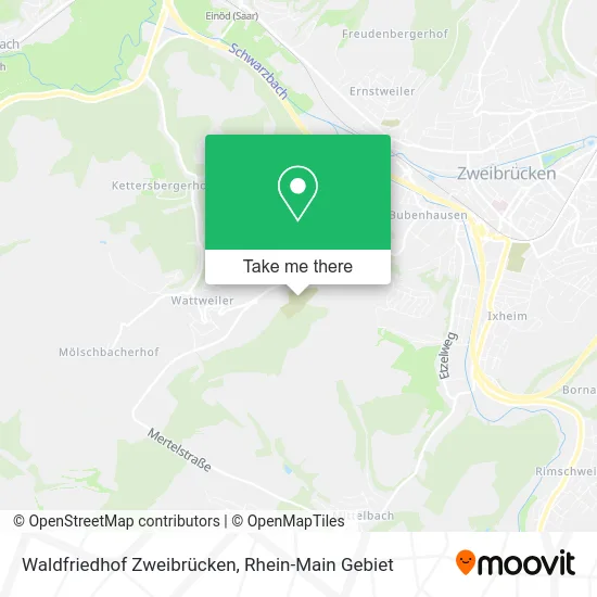 Карта Waldfriedhof Zweibrücken