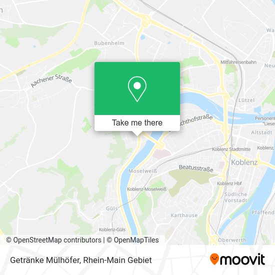 Карта Getränke Mülhöfer